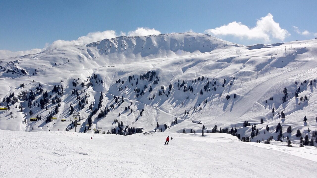alps, austria, downhill skiing, ski vacation, skiarena wildkogel